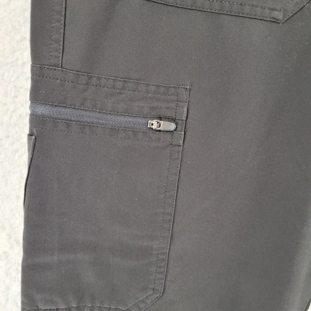 Figs Mens Scrub Pants‎ Cairo Cargo Size XL Black Zip Closure 31